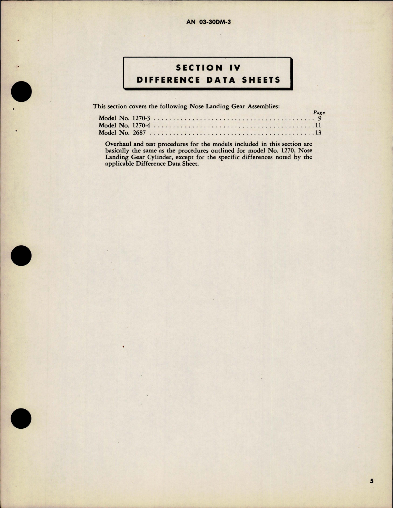 Sample page 7 from AirCorps Library document: Overhaul Instructions for Nose Landing Gear Cylinder Assembly  - Parts 1270, 1270-3, 1270-4, 2687