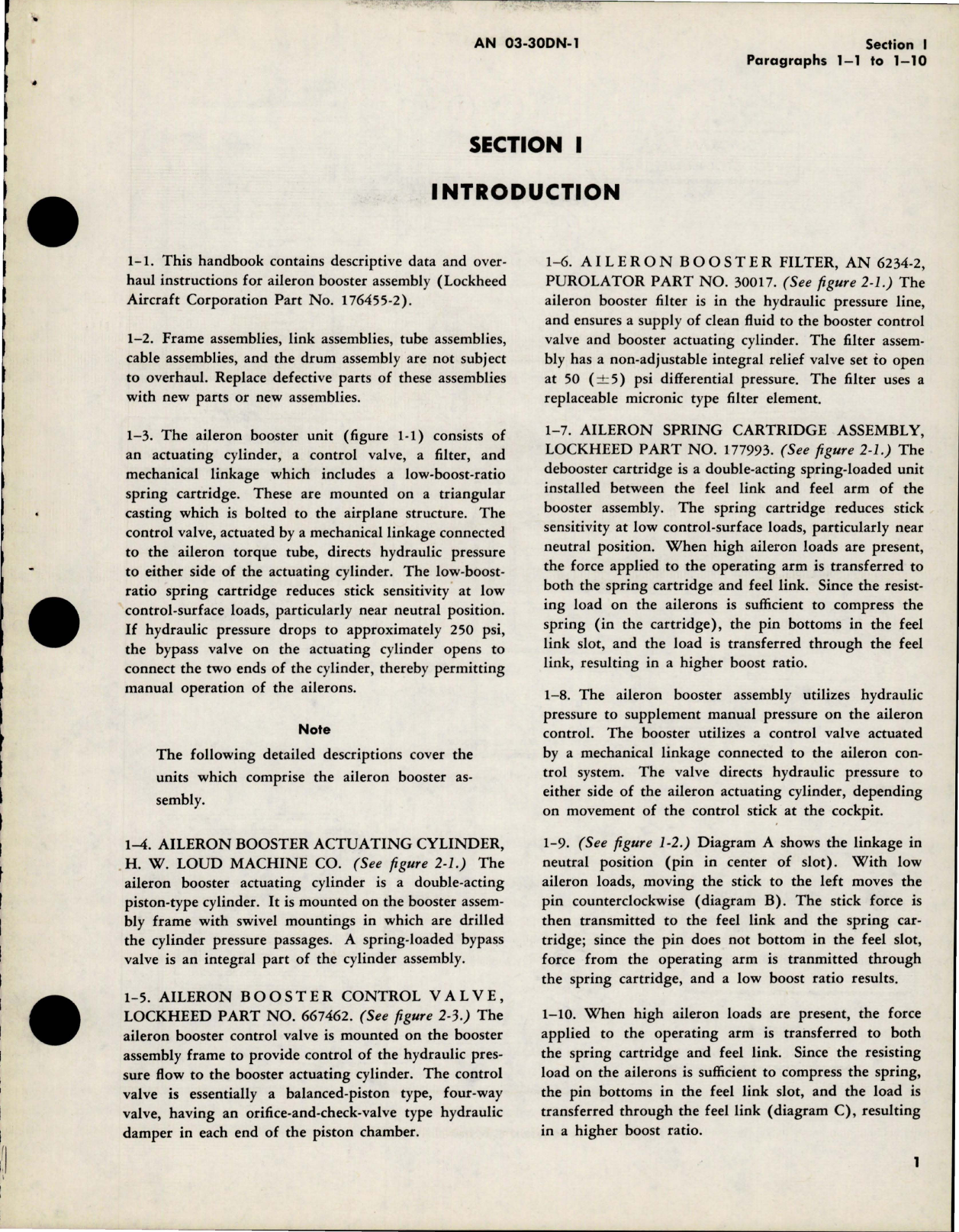 Sample page 5 from AirCorps Library document: Overhaul Instructions for Aileron Control Booster Assembly - Part 176455-2