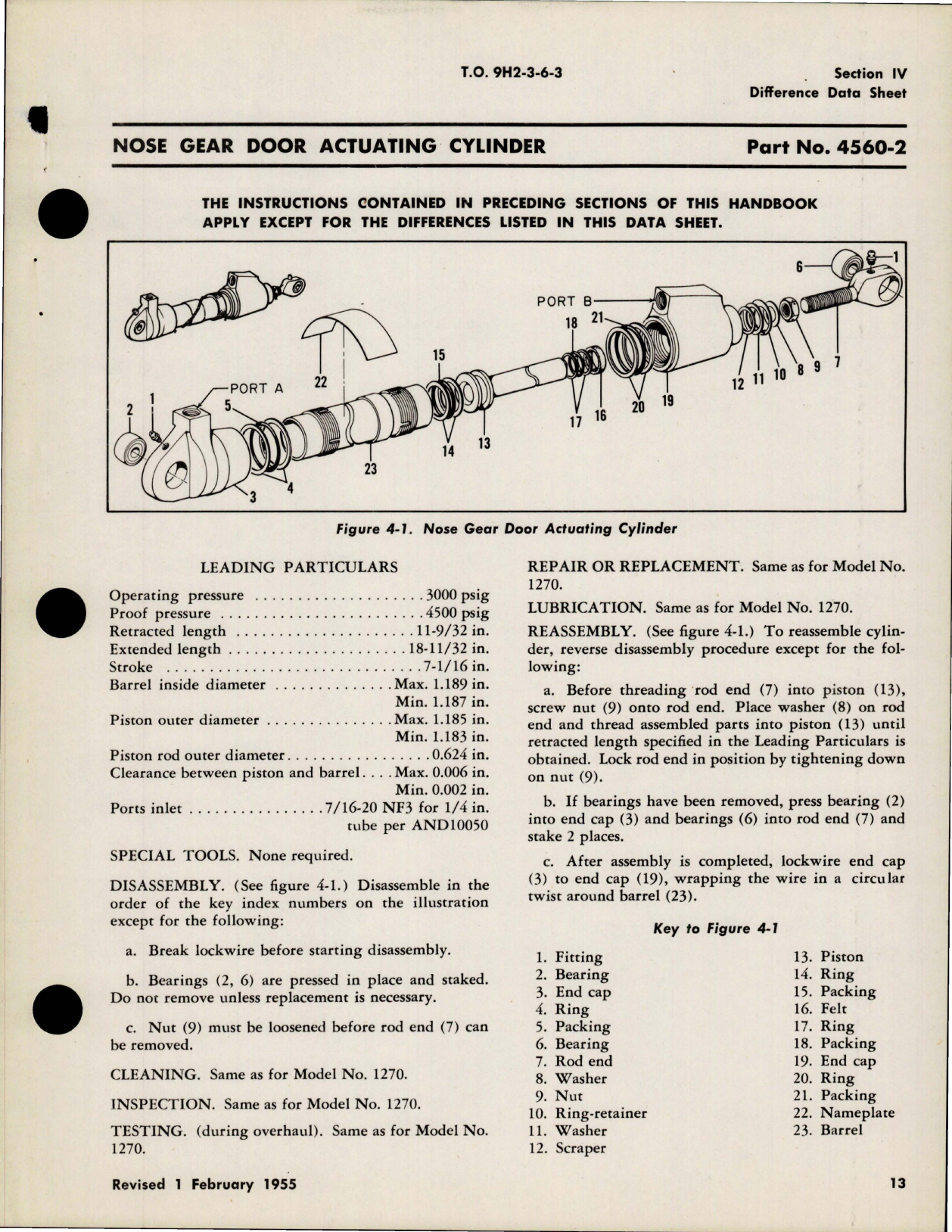 Sample page 5 from AirCorps Library document: Overhaul Instructions for Nose Landing Gear Cylinder 