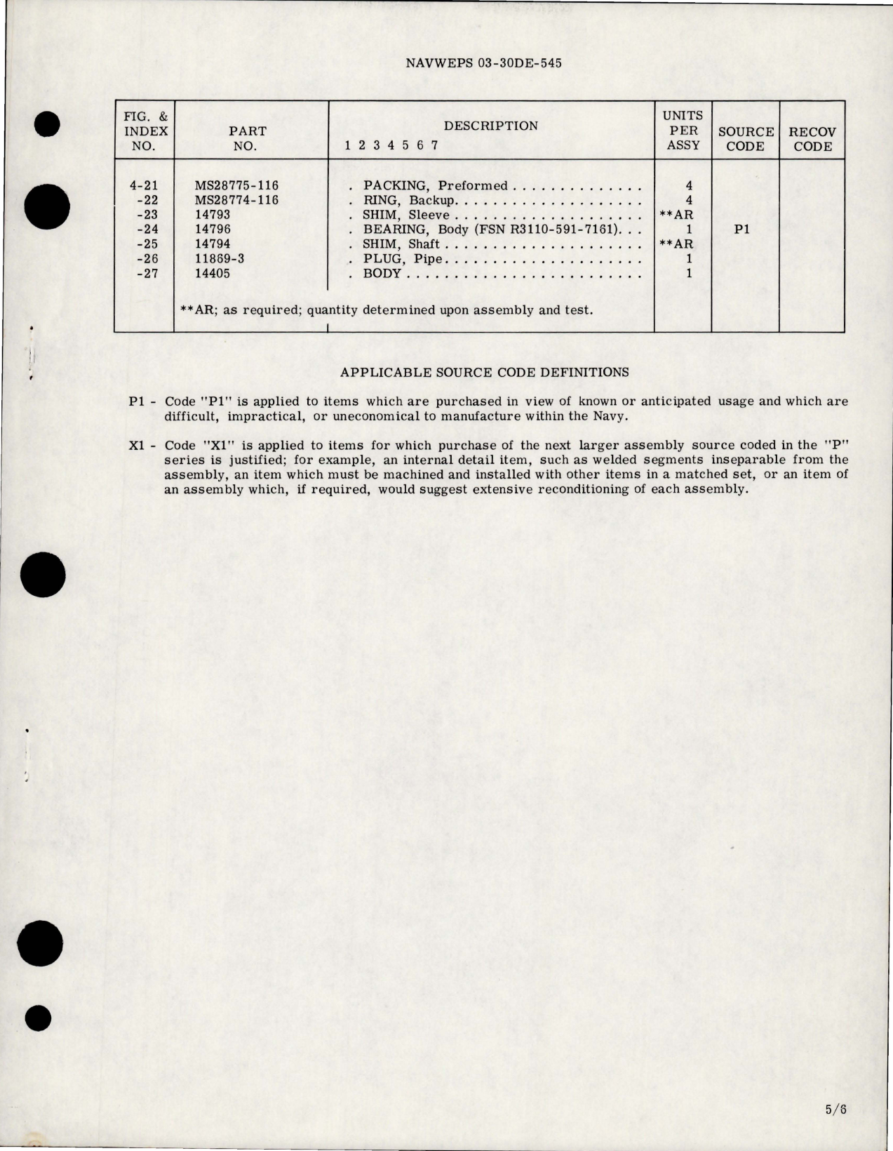 Sample page 5 from AirCorps Library document: Overhaul Instructions with Parts Breakdown for Manually Operated Hydraulic Selector Valve - Part 14330-1 
