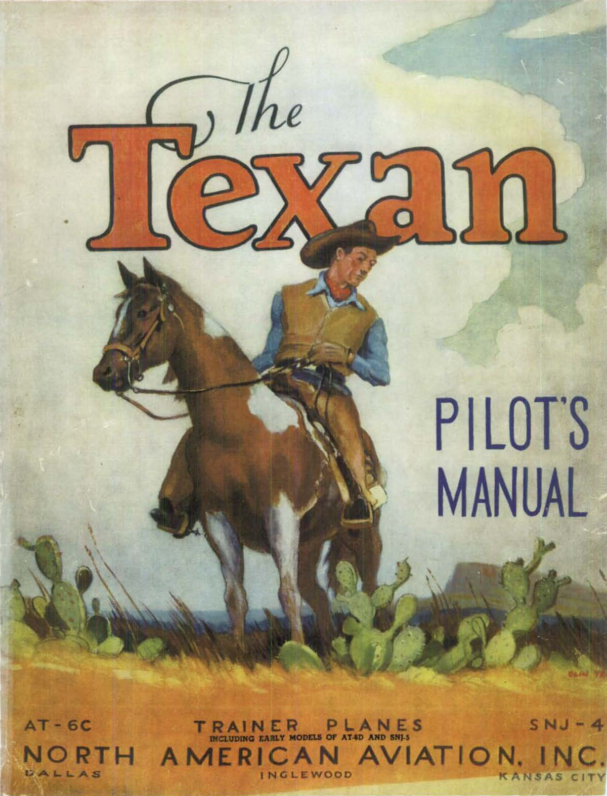 Sample page 1 from AirCorps Library document: Flight Operating Instructions for Texan Trainer -AT-6C, AT-6D, SNJ-4 and SNJ-5