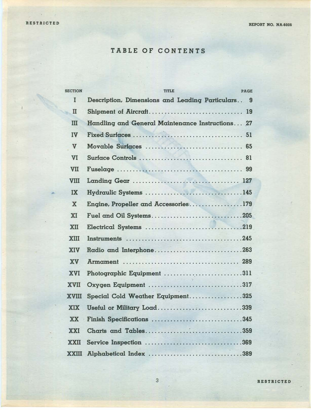 Sample page 5 from AirCorps Library document: Erection and Maintenance Instructions for Texan AT-6C, AT-6D, SNJ-4 and SNJ-5