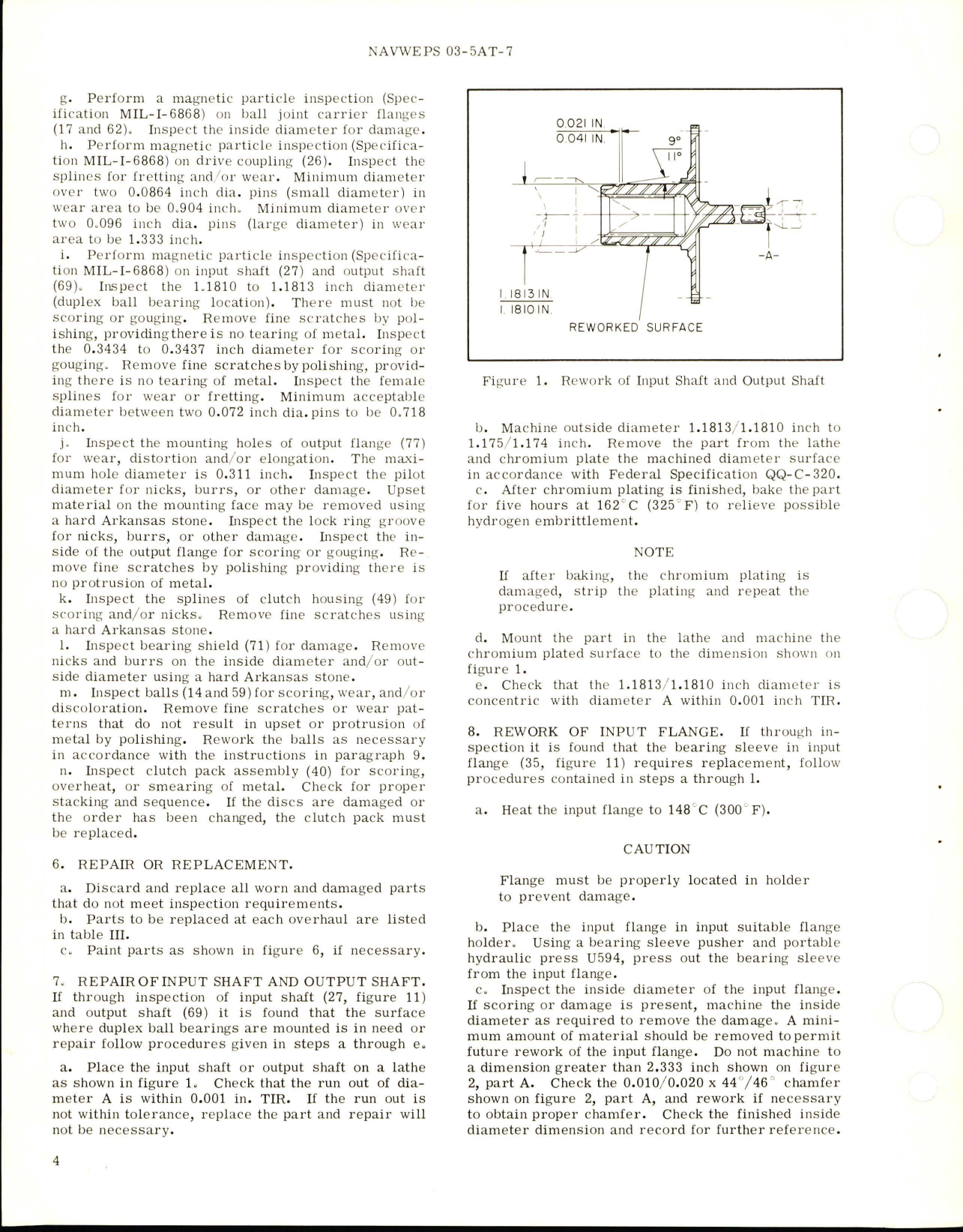 Sample page 6 from AirCorps Library document: Overhaul Instructions with Parts Breakdown for Constant Ratio Power Transmission Shaft 