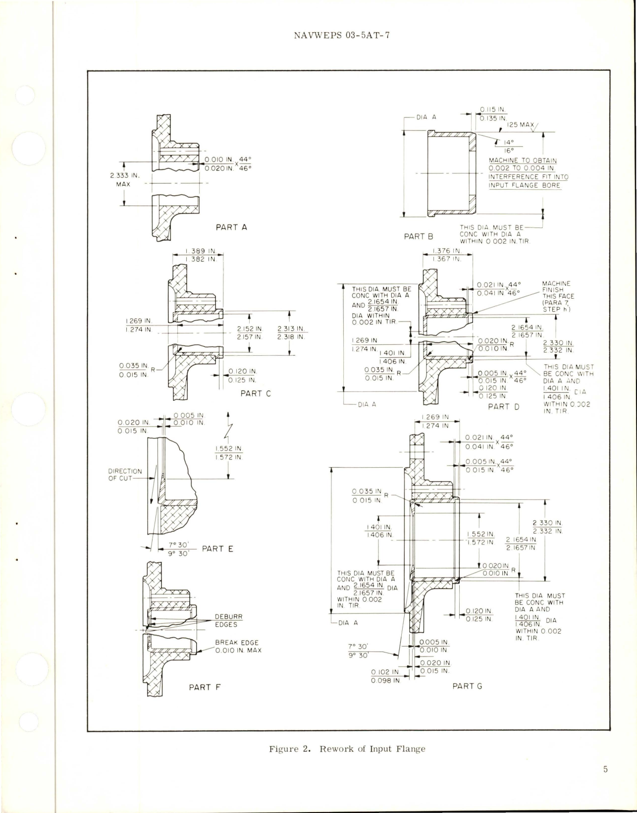 Sample page 7 from AirCorps Library document: Overhaul Instructions with Parts Breakdown for Constant Ratio Power Transmission Shaft 