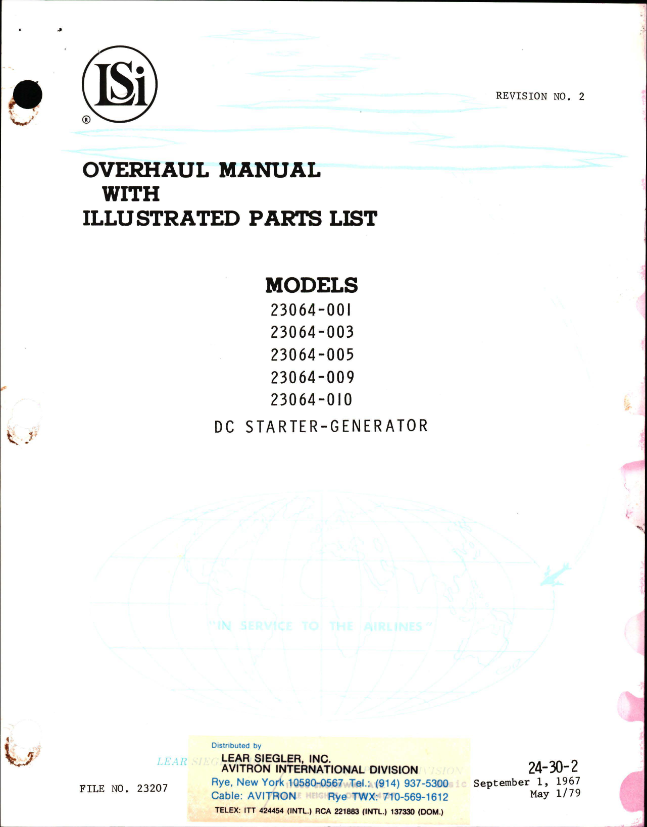 Sample page 1 from AirCorps Library document: Overhaul Manual with Illustrated Parts List for DC Starter Generator