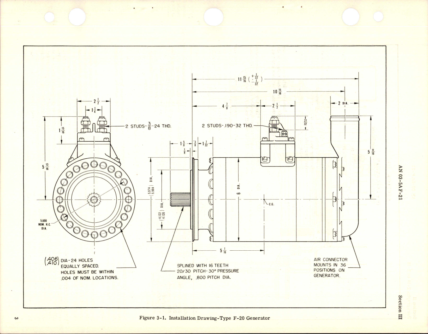 Sample page 7 from AirCorps Library document: Operation, Service and Overhaul Instructions with Parts Catalog for Aircraft DC Generator - Type F-20