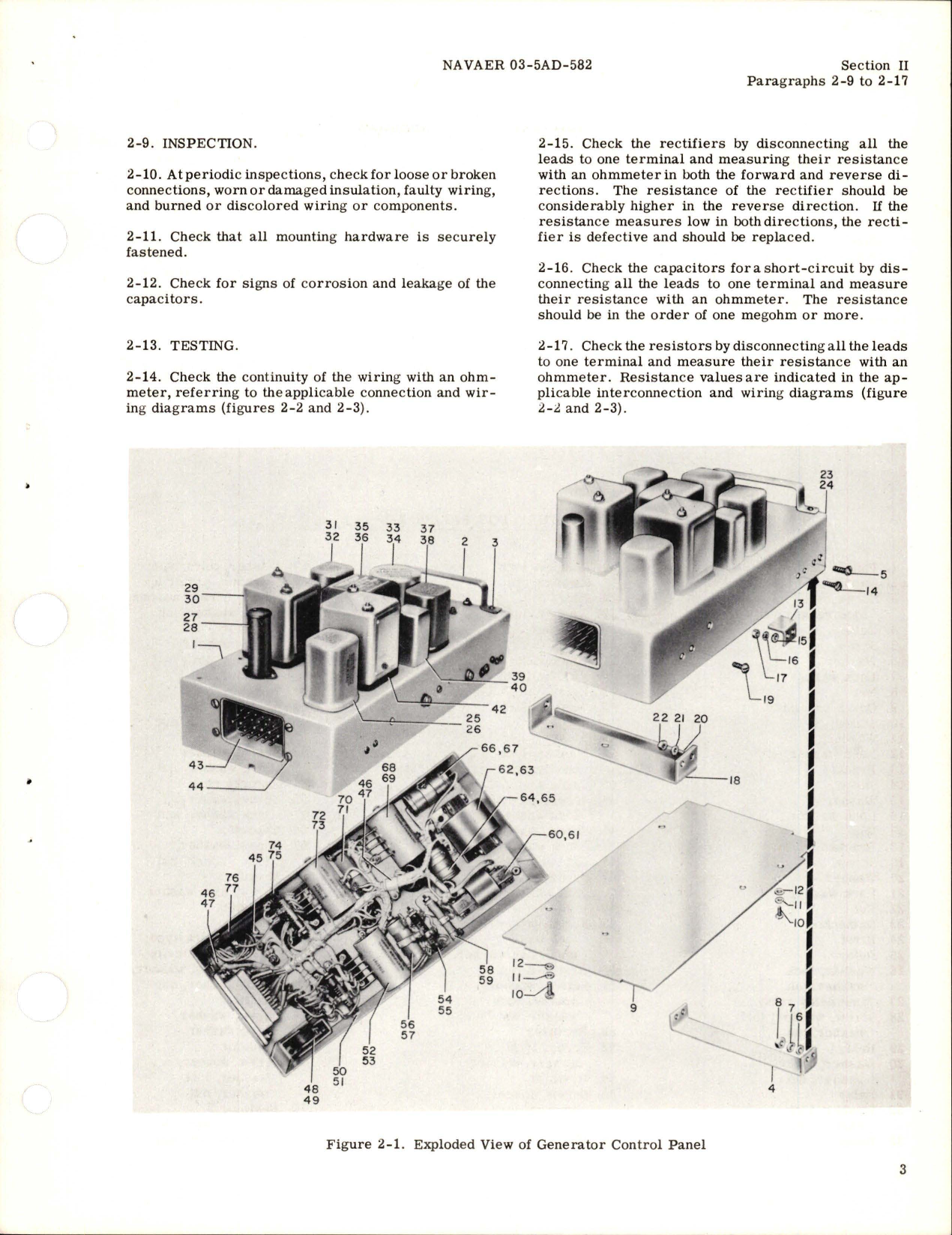 Sample page 7 from AirCorps Library document: Overhaul Instructions for AC Generator Control Panel - Models CR2781F103A2 and CR2781F103B1 