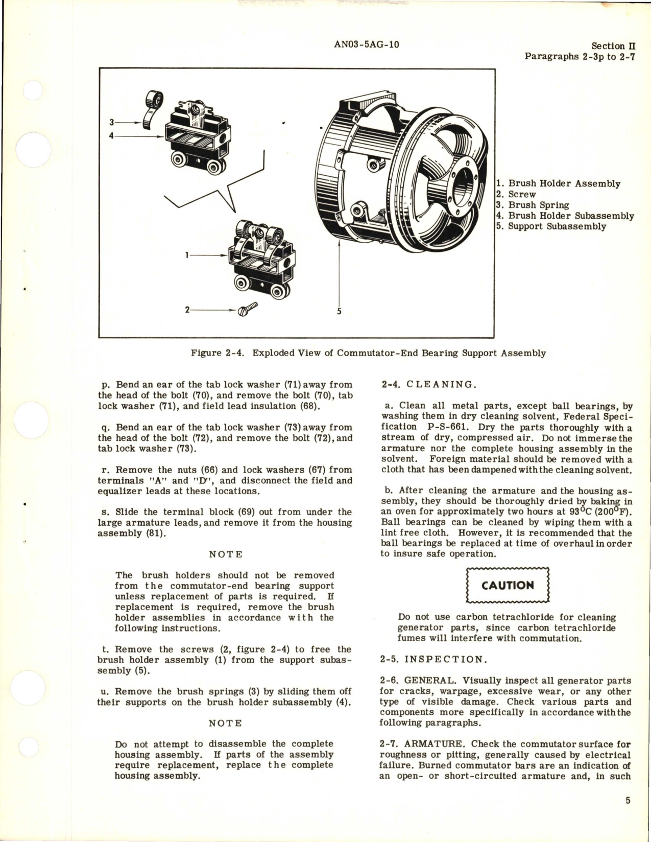 Sample page 5 from AirCorps Library document: Overhaul Instructions for Generator 