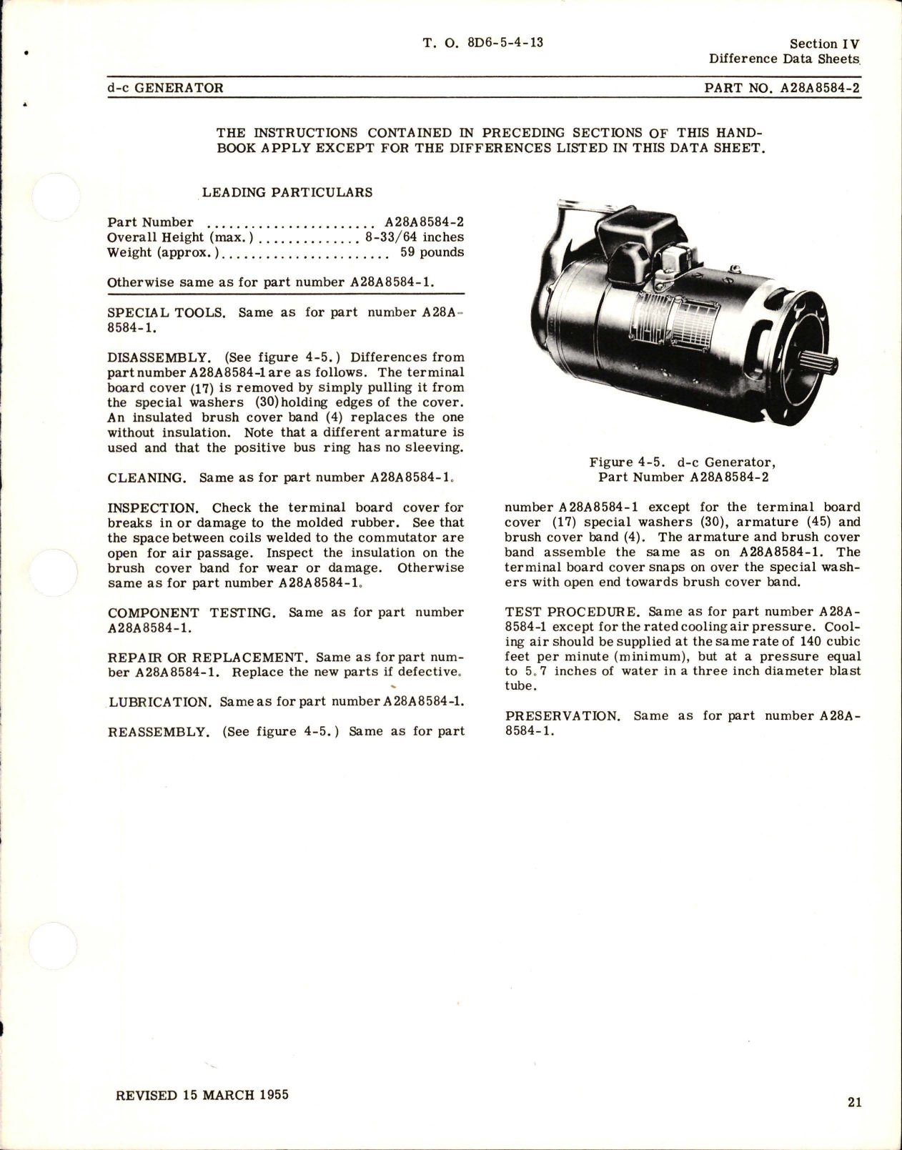Sample page 5 from AirCorps Library document: Revision to Overhaul Instructions for DC Generators 