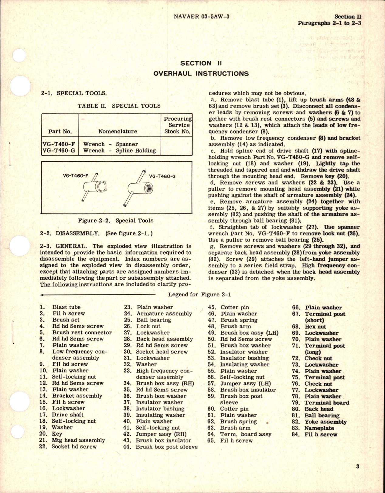 Sample page 7 from AirCorps Library document: Overhaul Instructions for Starter Generator - Parts VG-609 and VG-609-11 - Types V-30-25-A and V30-25-C