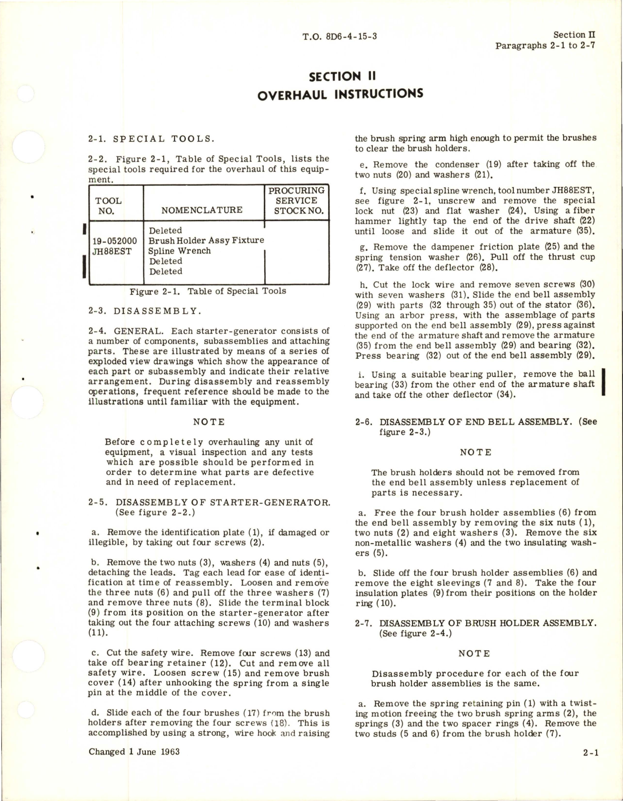 Sample page 7 from AirCorps Library document: Overhaul Instructions for Starter Generator - Type STU-6-A - Model 23031-004 