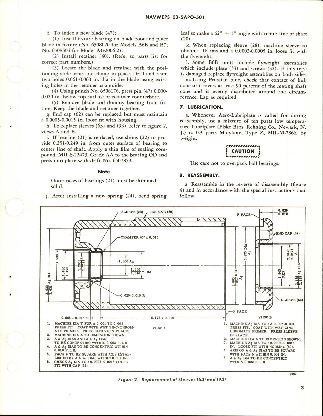 Sample page 5 from AirCorps Library document: Overhaul Instructions with Illustrated Parts Breakdown for Air Driven Generator Assembly - Parts 6509402, 6505115, and 6522875