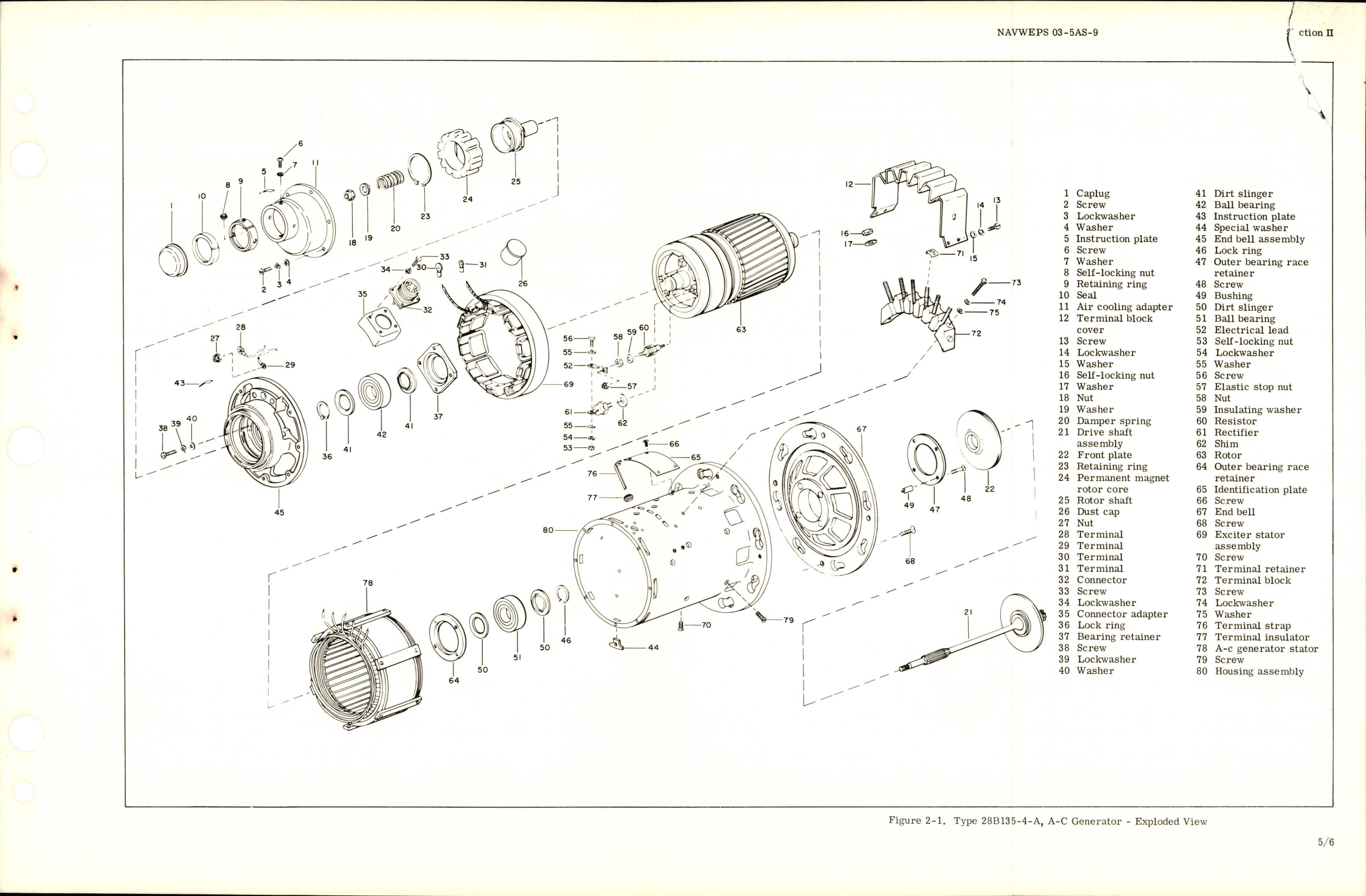 Sample page 9 from AirCorps Library document: Overhaul Instructions for AC Generator - Type 28B135-4-A