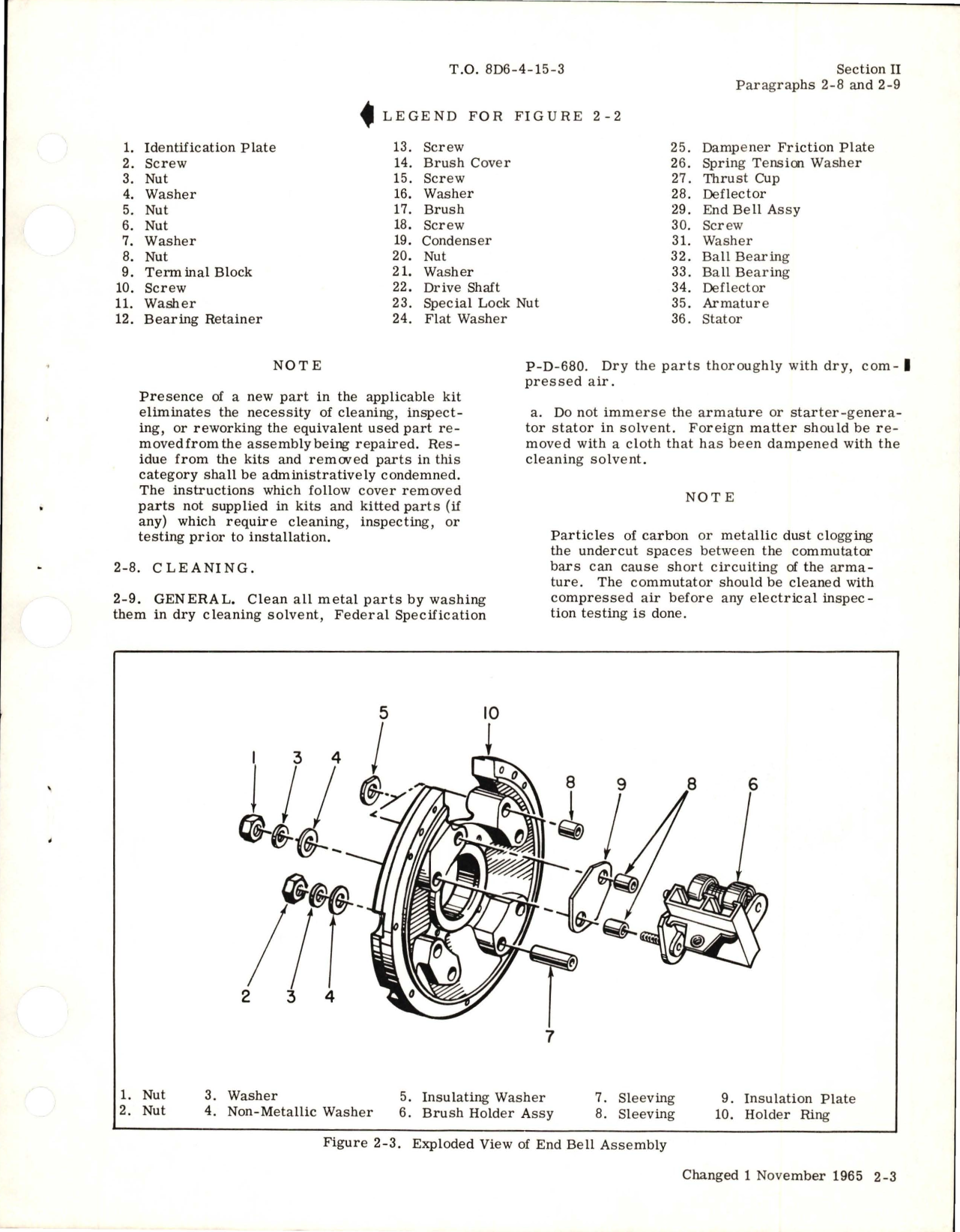 Sample page 5 from AirCorps Library document: Change Notice to Overhaul for Starter Generator - Type STU-9-A - Model 23031-004