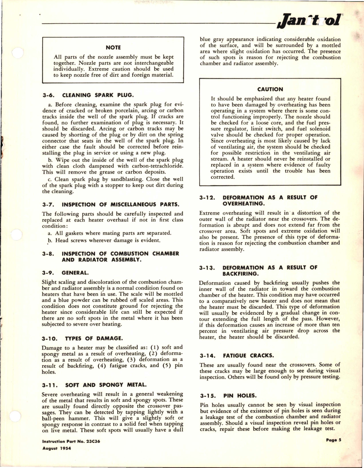 Sample page 5 from AirCorps Library document: Maintenance Instructions for Aircraft Heaters - 20C61, 20C63, S-50, and S-100 Series