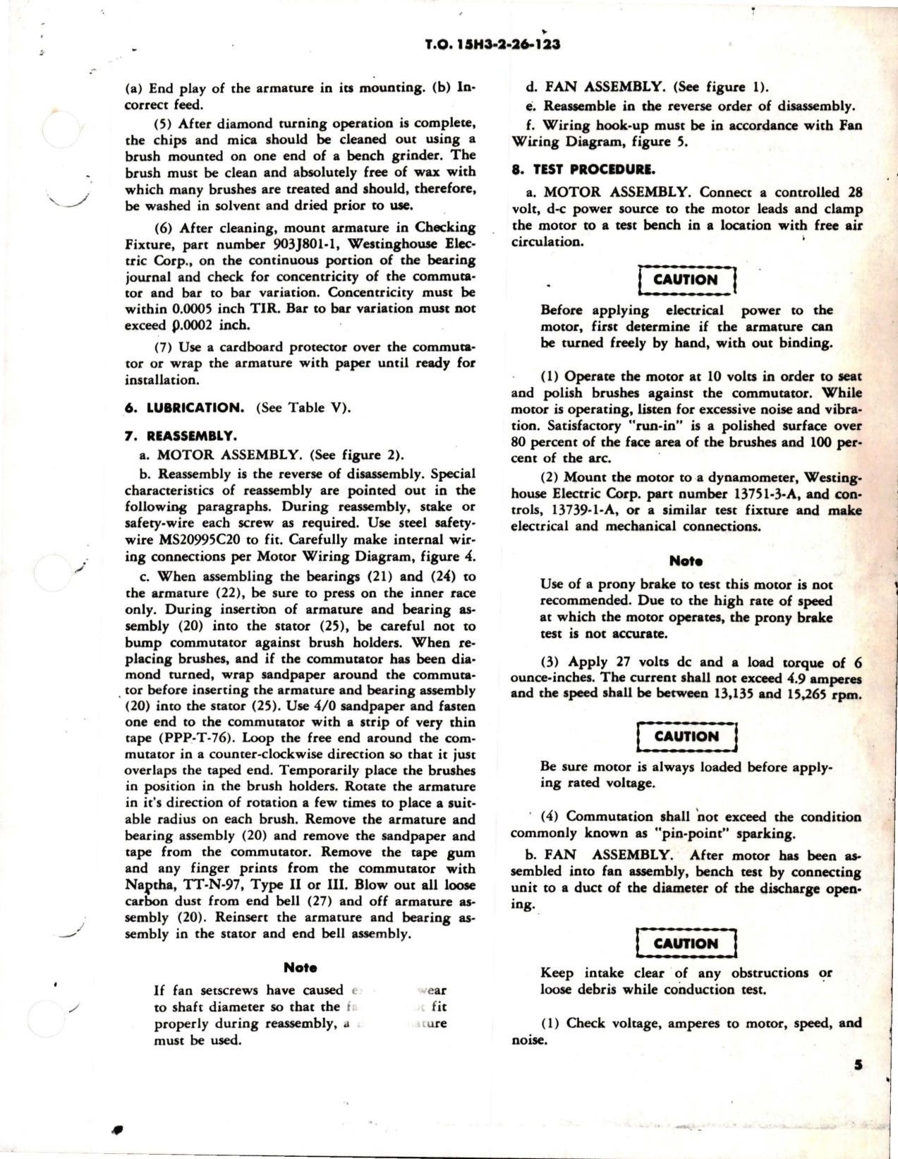 Sample page 5 from AirCorps Library document: Overhaul Instructions with Parts Breakdown for Axivane Aircraft Fan - X702-133 