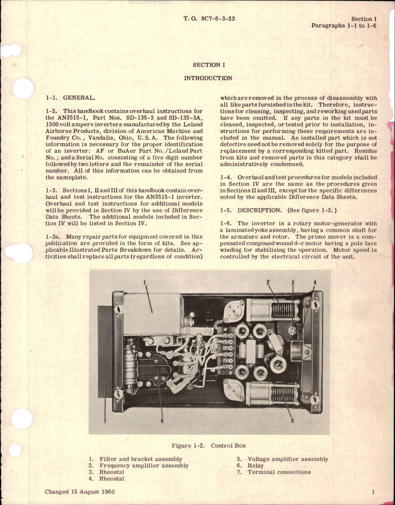 Sample page 5 from AirCorps Library document: Overhaul for Inverter - AN 3515-1 - Part SD-135-3 and SD-135-3A
