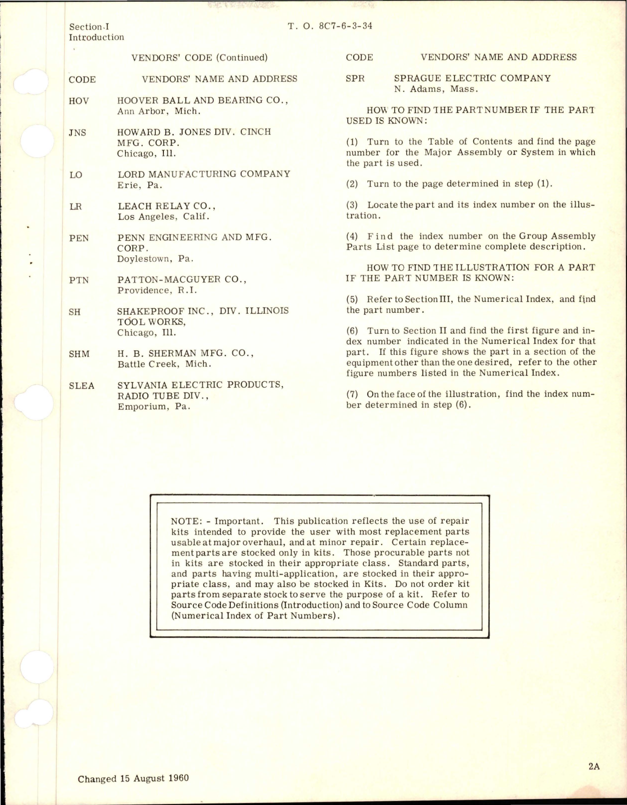 Sample page 7 from AirCorps Library document: Illustrated Parts Breakdown for Inverter Assembly - AN 3515-1 - Parts SD-135-4 and SD-135-4A