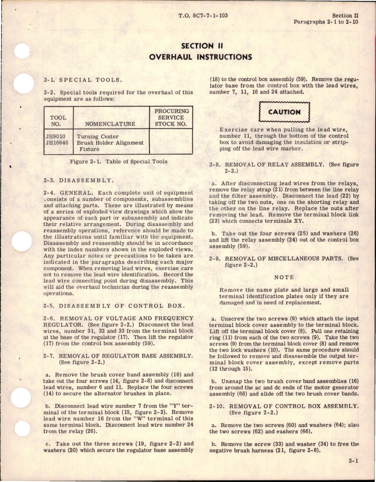 Sample page 7 from AirCorps Library document: Overhaul Manual for Inverter - Models F145, F145-2, F45-3R, and F136