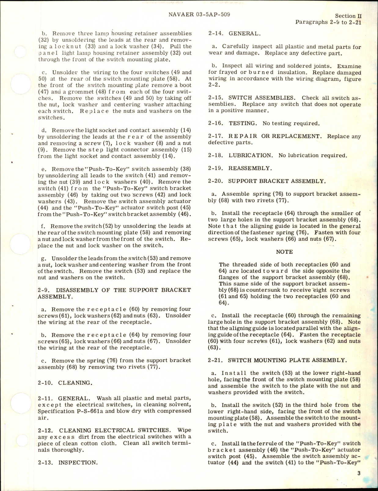 Sample page 7 from AirCorps Library document: Overhaul Instructions for Exterior Lights Control Box 