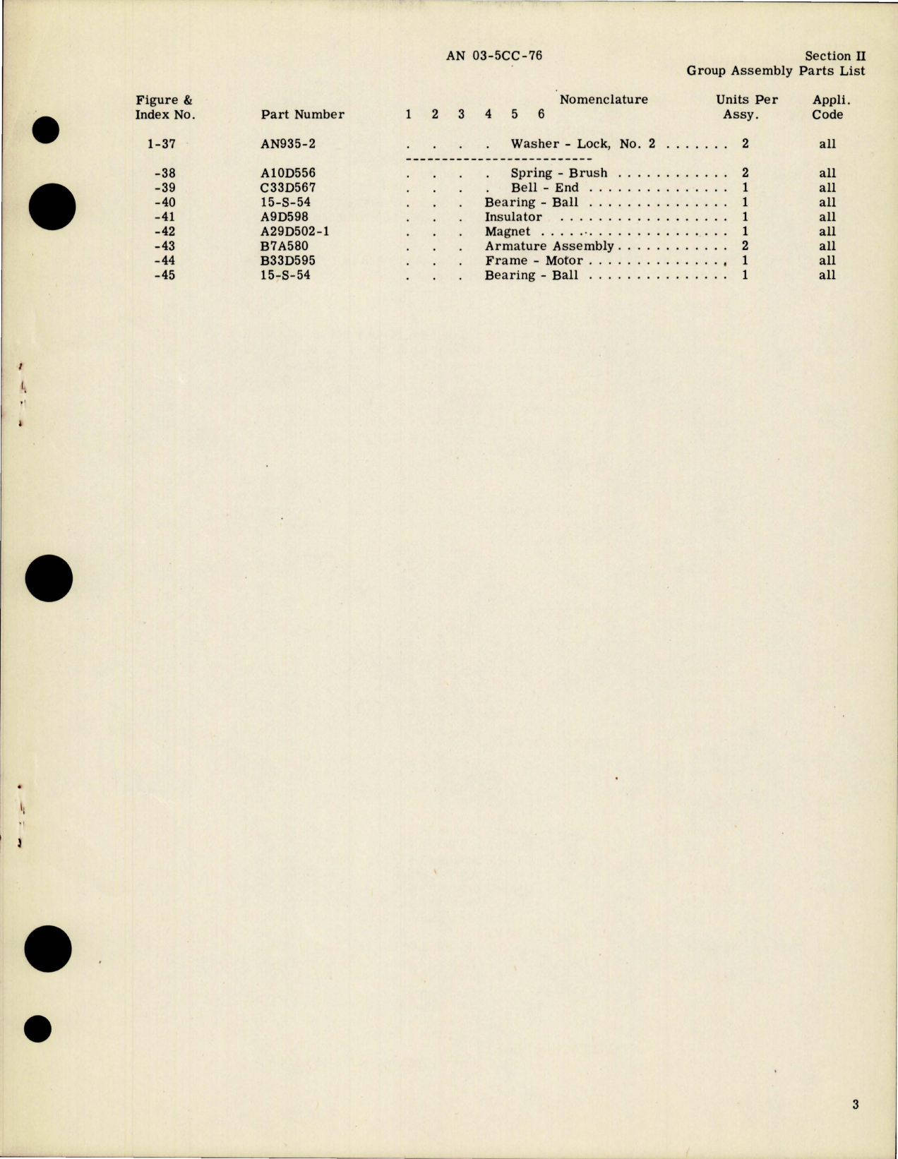 Sample page 5 from AirCorps Library document: Parts Catalog for Stall Warning Vibrator Assembly - Model C11FA506-2 