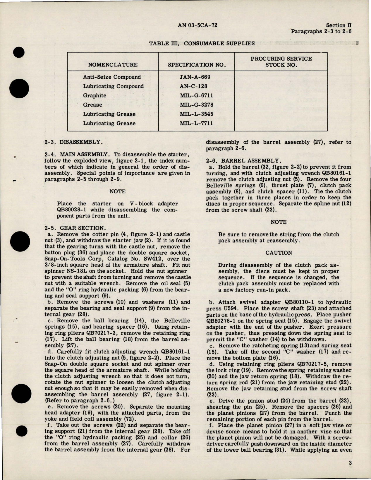 Sample page 7 from AirCorps Library document: Overhaul Instructions for Starters