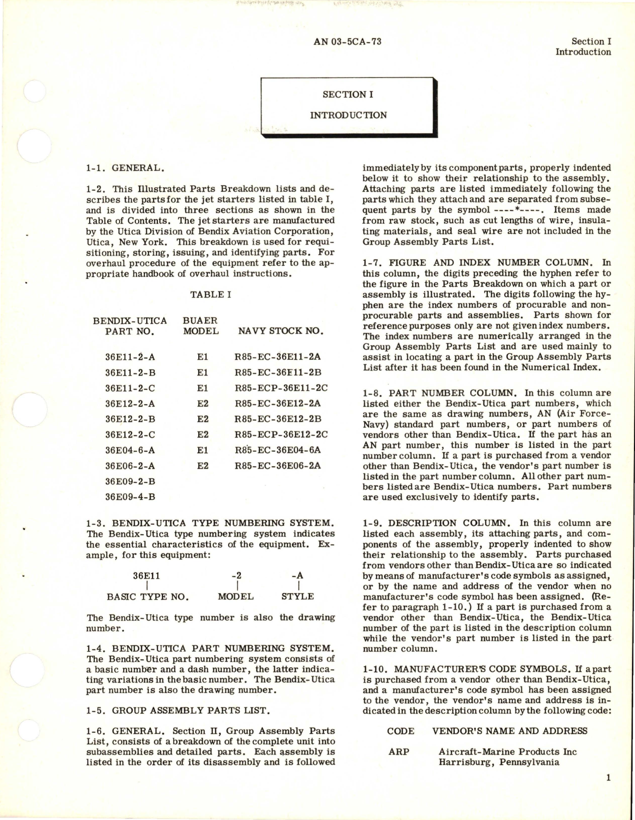 Sample page 5 from AirCorps Library document: Illustrated Parts Breakdown for Starters