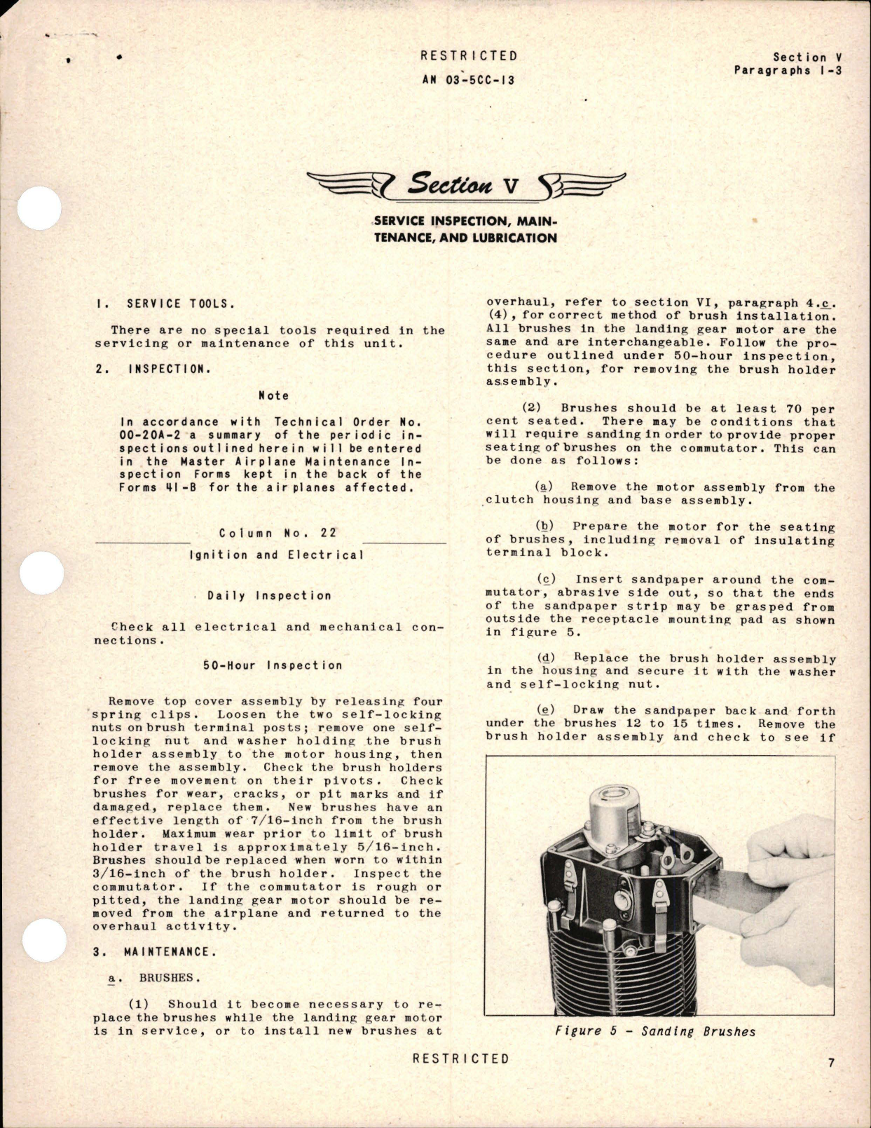 Sample page 5 from AirCorps Library document: Revision to Operation, Service and Overhaul Instructions with Parts Catalog for Landing Wheel Retracting Motor - Model JH I0440