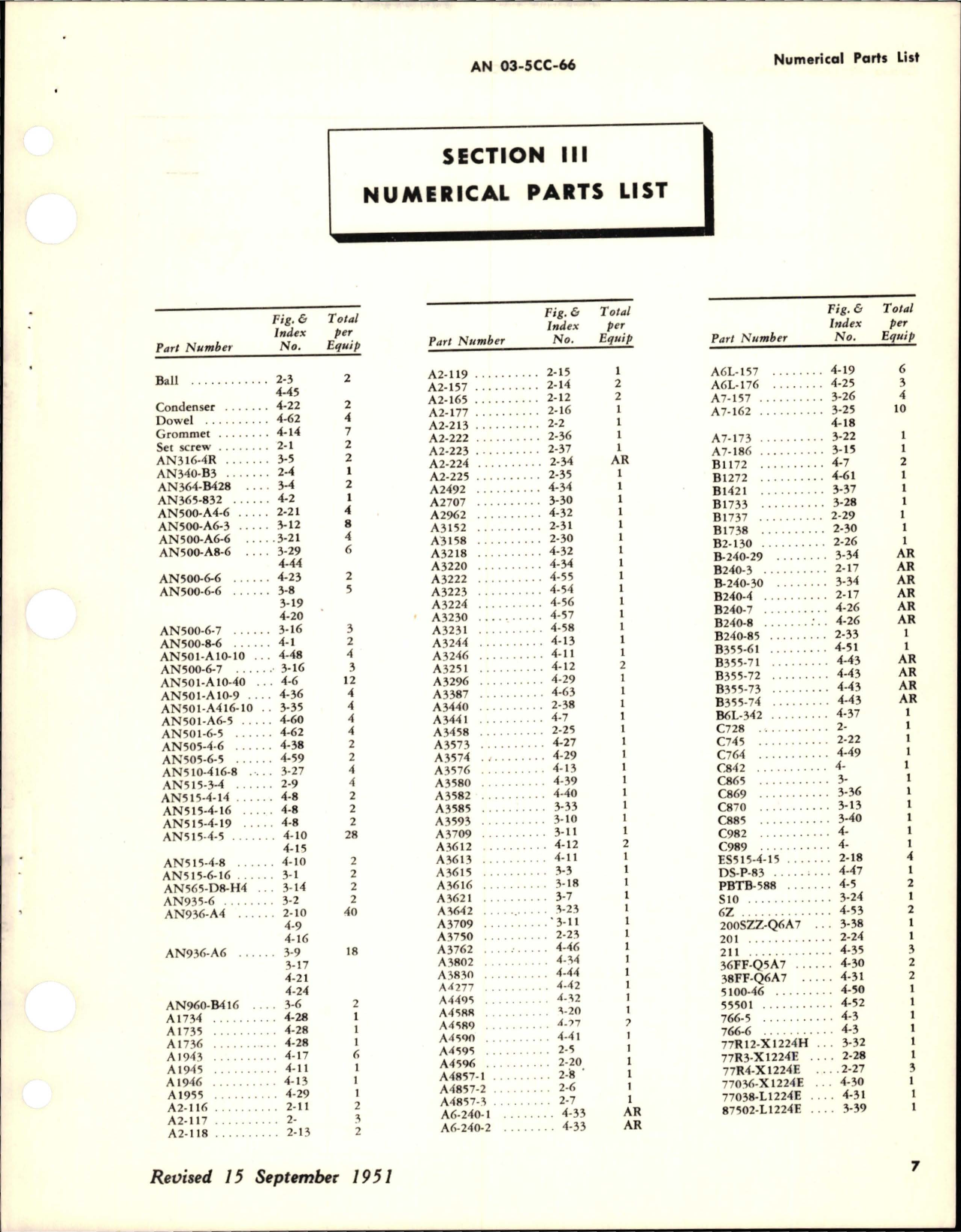 Sample page 5 from AirCorps Library document: Revision to Parts Catalog for Electric Motors - Models C728, C842, C865, C982, and C898