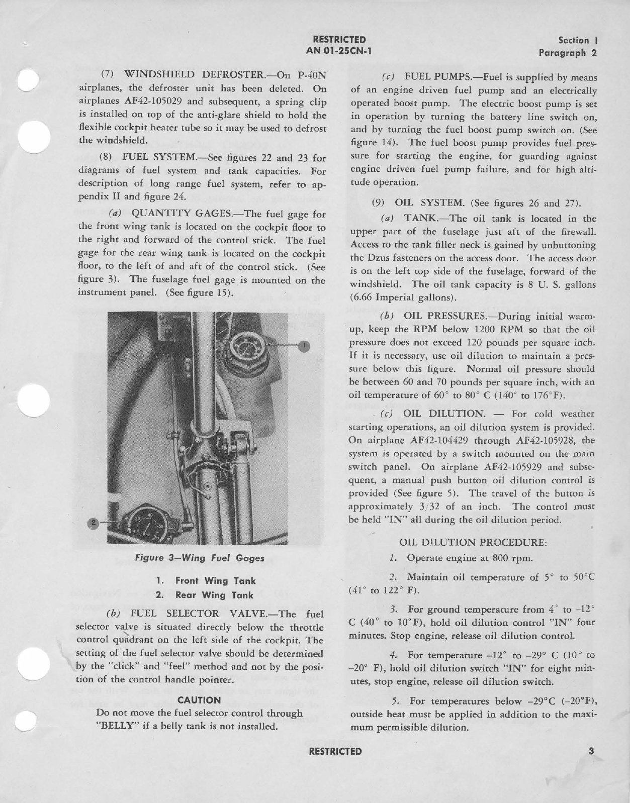 Sample page 9 from AirCorps Library document: Pilot's Flight Operating Instructions for P-40N Series - Kittyhawk IV