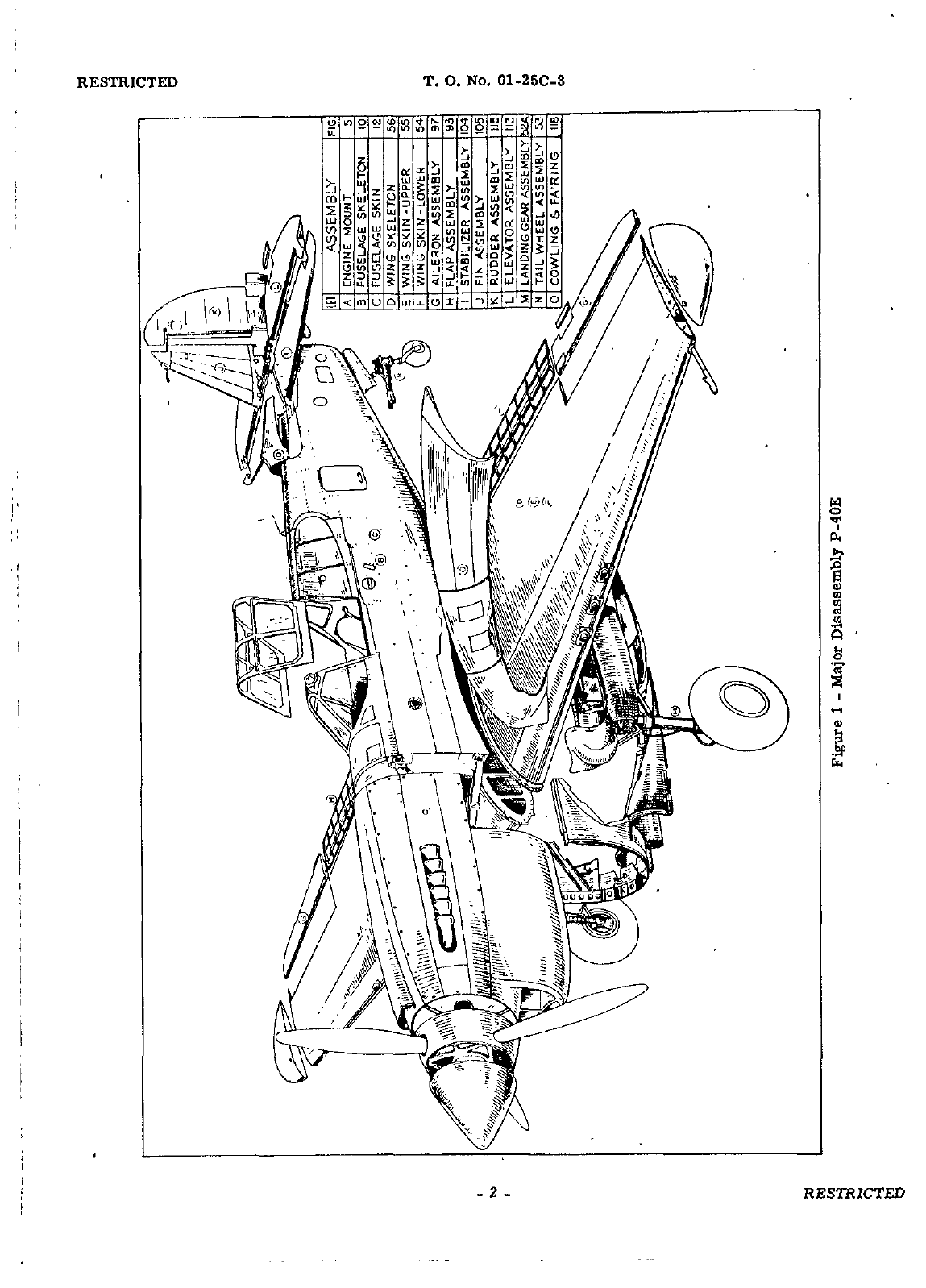 Sample page 5 from AirCorps Library document: Structural Repair Instructions for P-40D, P-40E, P-40E-1 and P-40F