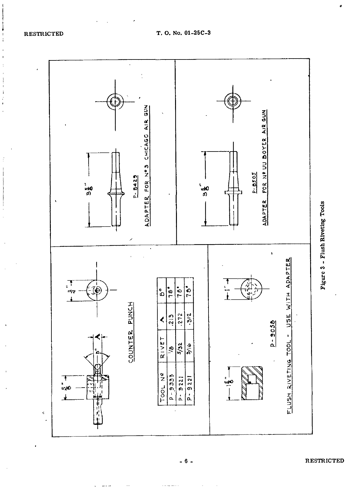 Sample page 9 from AirCorps Library document: Structural Repair Instructions for P-40D, P-40E, P-40E-1 and P-40F