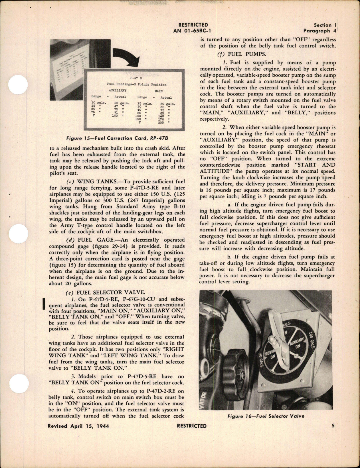 Sample page 9 from AirCorps Library document: Pilot's Flight Operating Instructions for RP-47B, RP-47C, P-47G, P-47D-1 through P-47-23