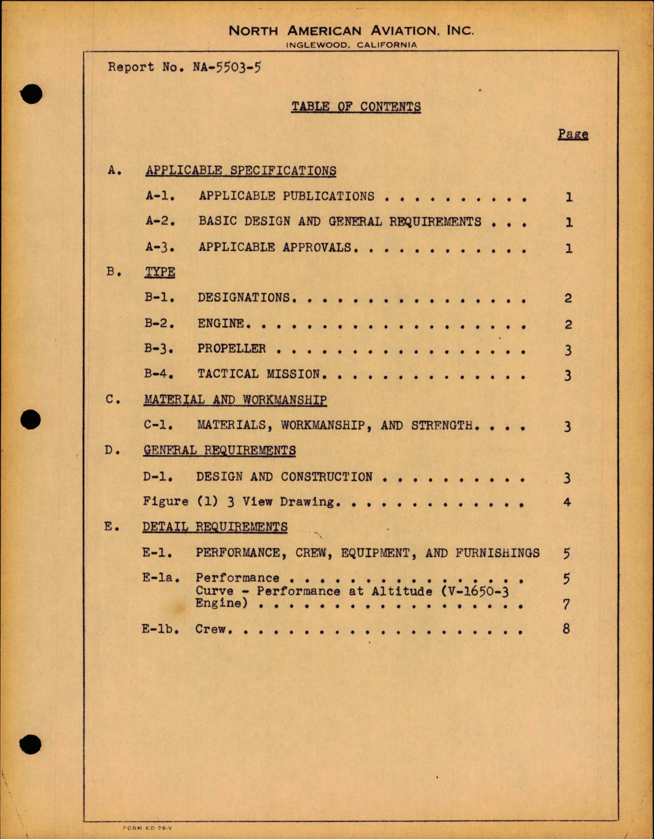 Sample page 7 from AirCorps Library document: Final Corrected Data Model Specification for P-51C-10-NT