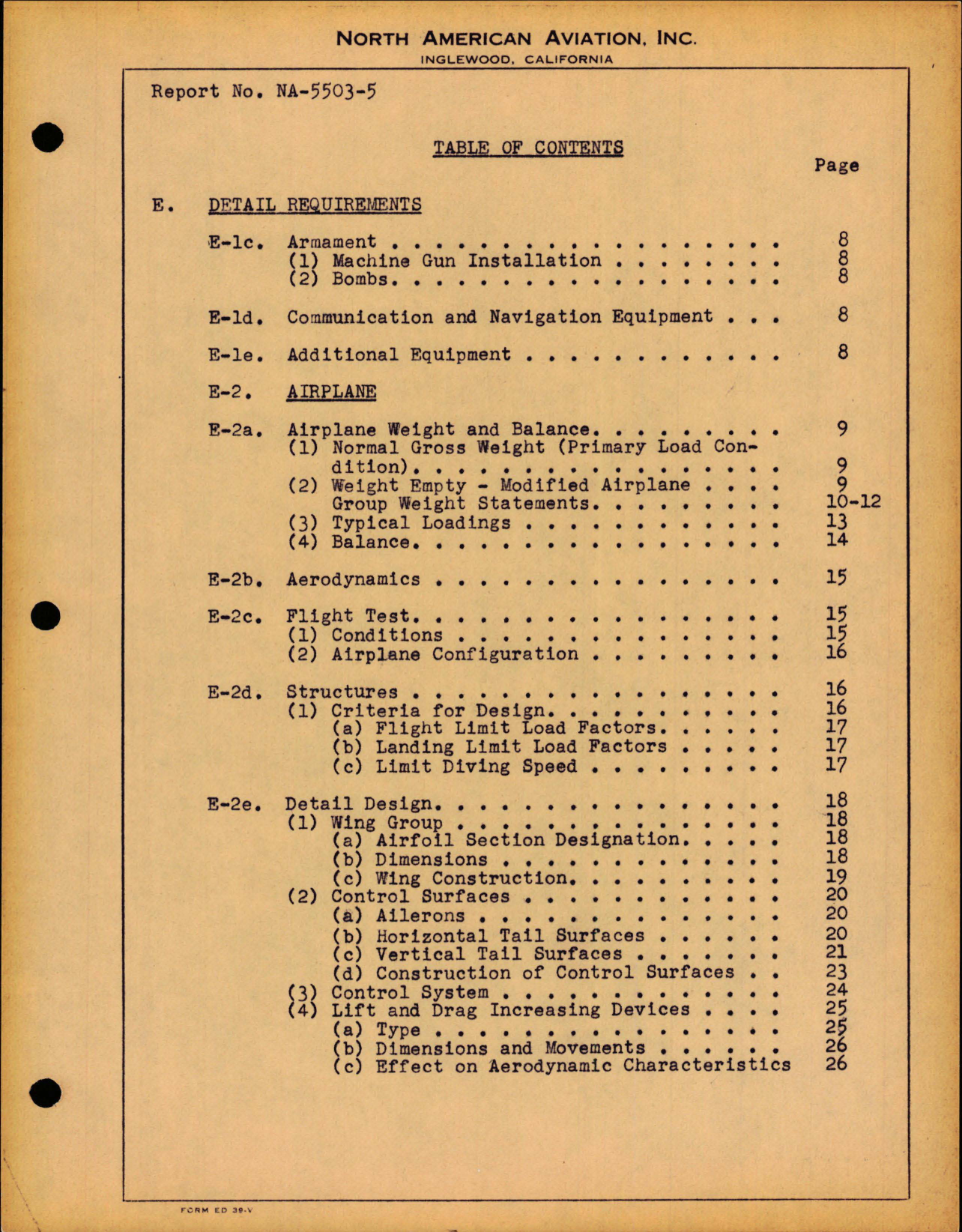 Sample page 8 from AirCorps Library document: Final Corrected Data Model Specification for P-51C-10-NT