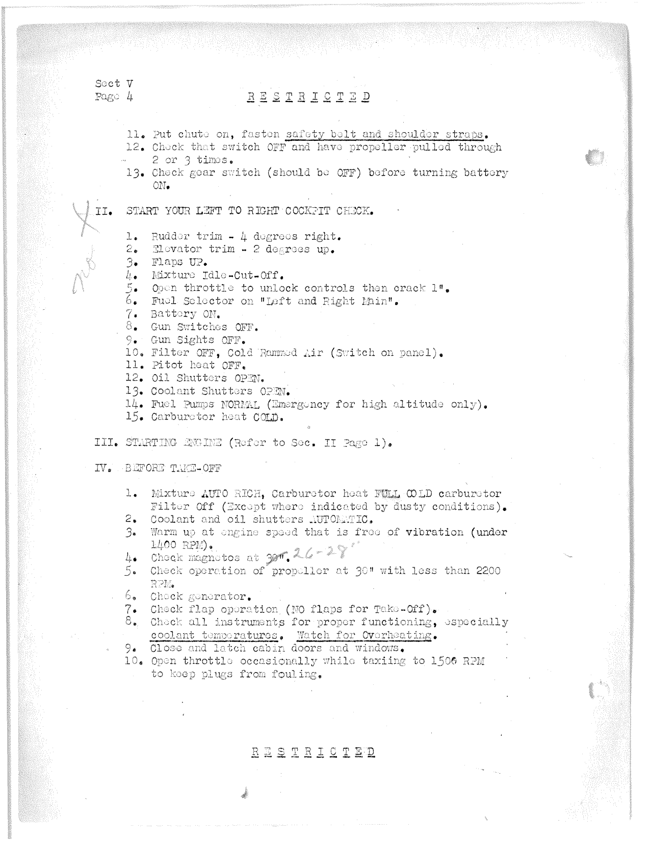 Sample page 5 from AirCorps Library document: Pre-Flight Curriculum for P-63 