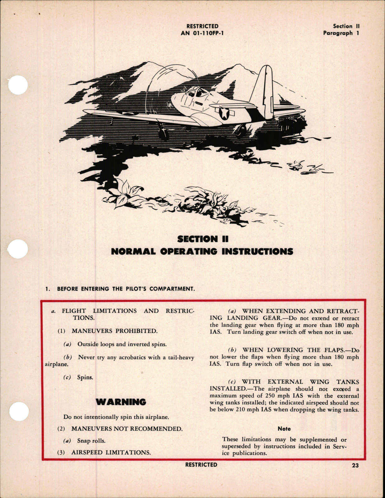 Sample page 9 from AirCorps Library document: Pilot's Flight Operating Instructions for P-63