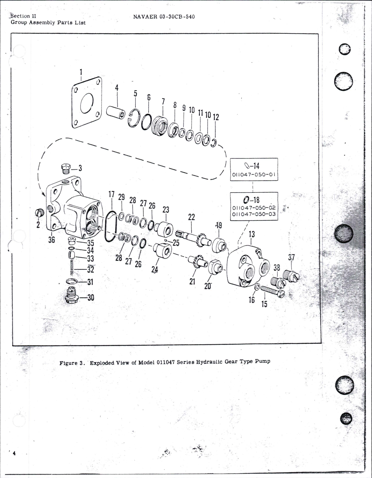 Sample page 7 from AirCorps Library document: Illustrated Parts Breakdown for Electric Motor Driven Hydraulic Gear Type Pump - 111069 Series