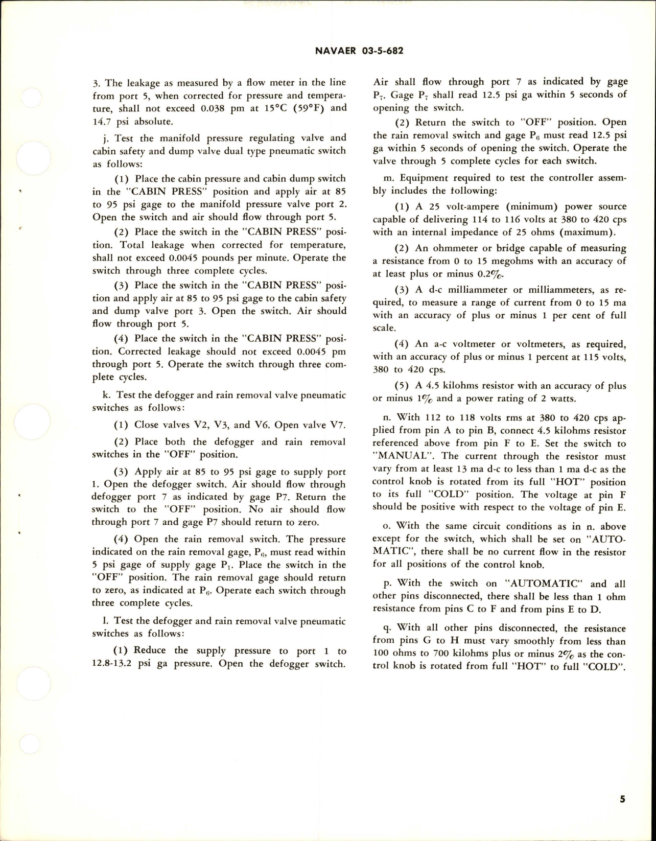 Sample page 5 from AirCorps Library document: Overhaul Instructions with Parts Breakdown for Manual Panel Control - Part 514871