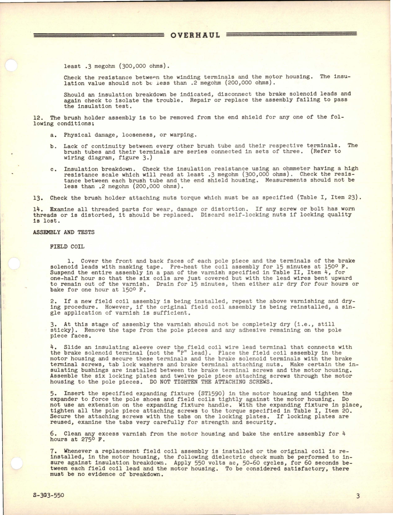 Sample page 7 from AirCorps Library document: Propeller Overhaul for Motor and Brake - Model C632S-B Series
