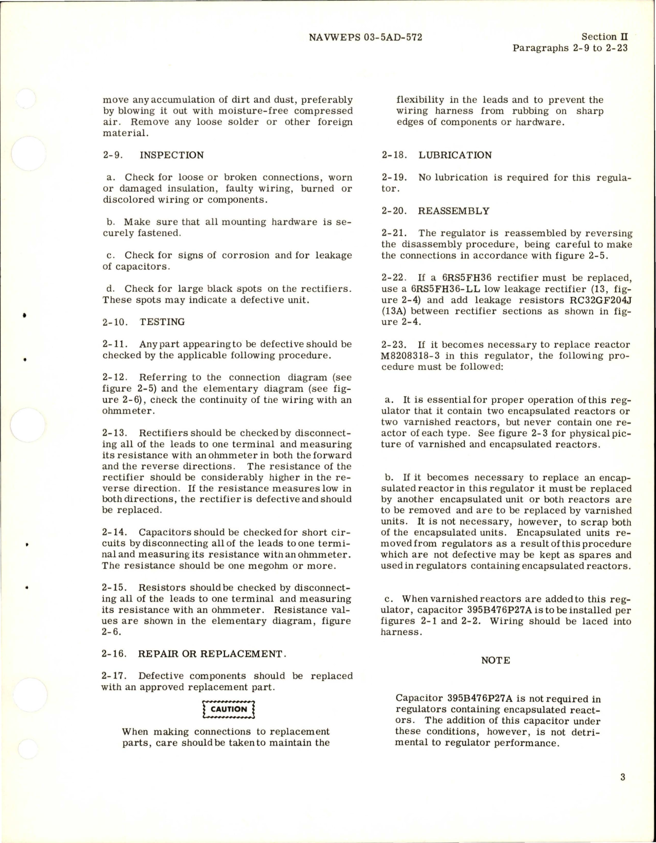 Sample page 7 from AirCorps Library document: Overhaul Instructions for Aircraft Static Voltage Regulator - Models CR7930NA115G2, CR7930NA115G3, CR7930NA115G6 