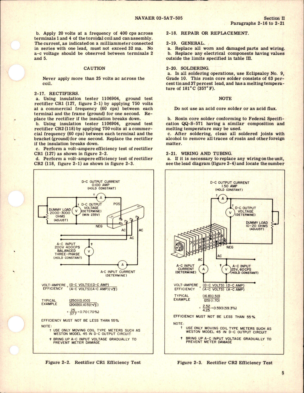 Sample page 9 from AirCorps Library document: Overhaul Instructions for Voltage Regulators 