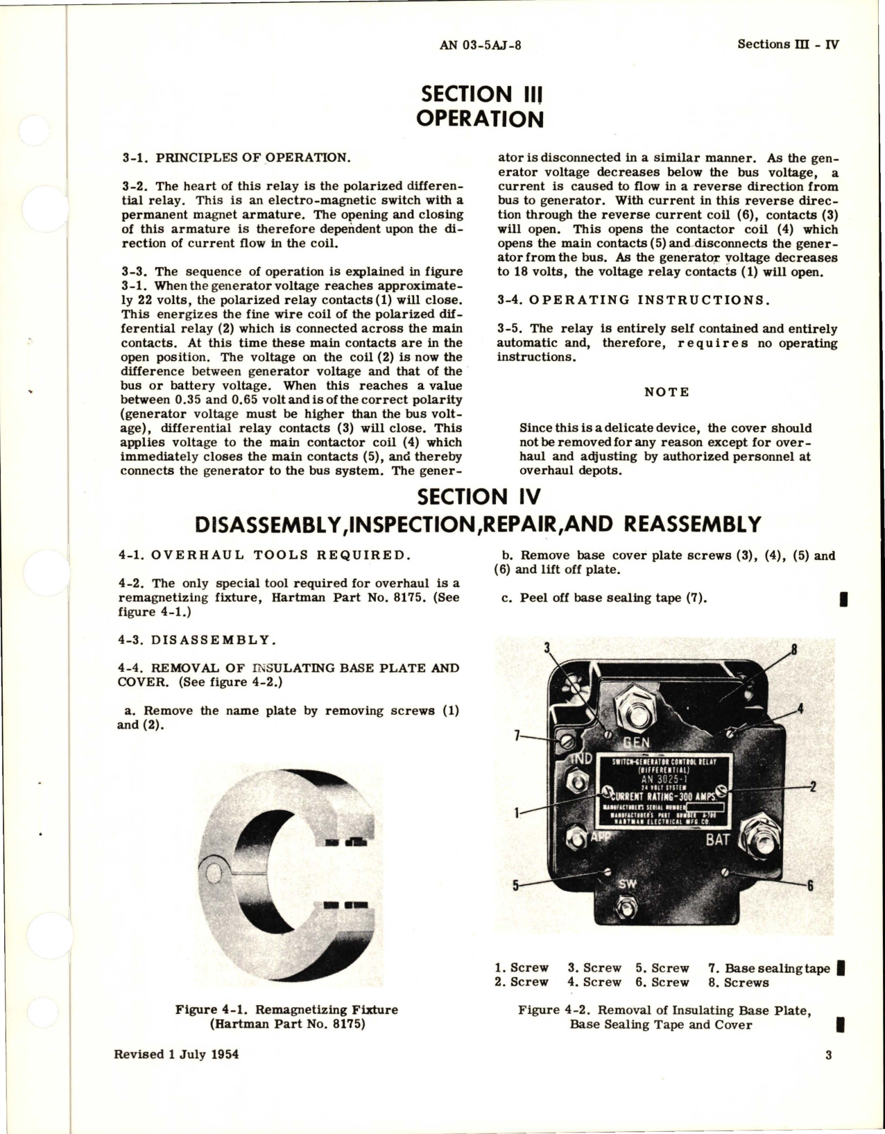 Sample page 7 from AirCorps Library document: Overhaul Instructions for Reverse Current Cutout - AN 3025-1 - Models A-700, A-700A, and A-718 