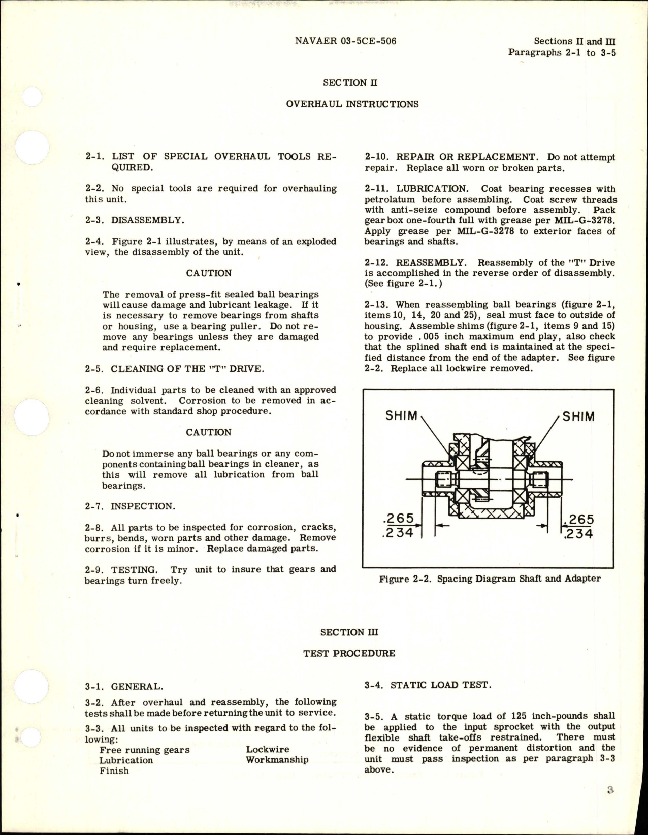 Sample page 5 from AirCorps Library document: Overhaul Instructions for T Drive - Part M-5310 