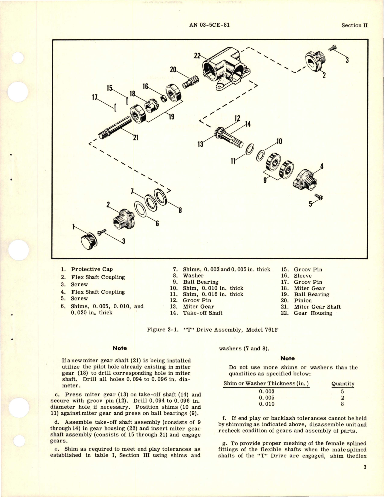 Sample page 5 from AirCorps Library document: Overhaul Instructions for T & H Drive Assembly