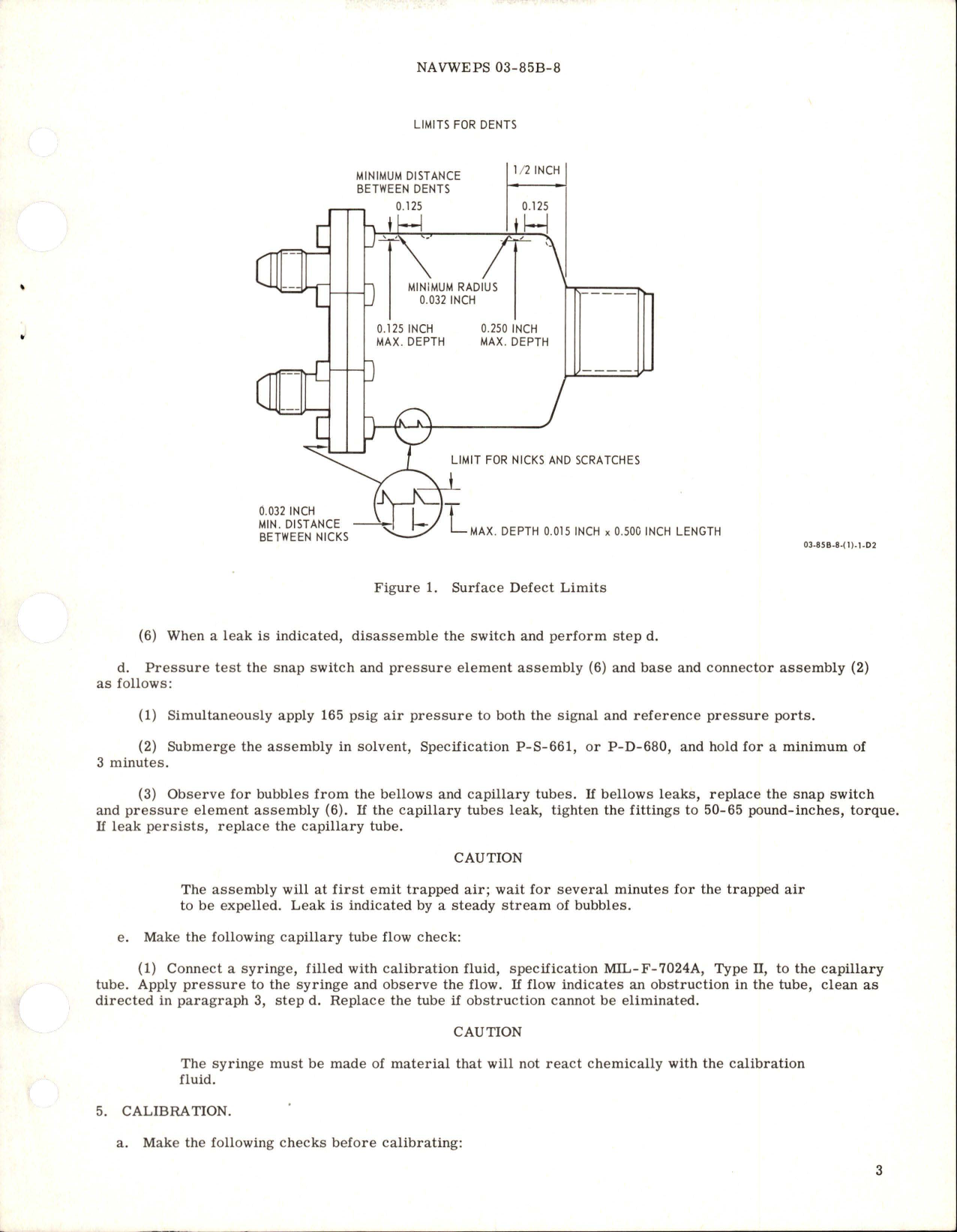 Sample page 5 from AirCorps Library document: Overhaul Instruction with Parts Breakdown for AB Ignition Pressure Switch - Model CG12291 and 3K1038 - Part 874C224P2 