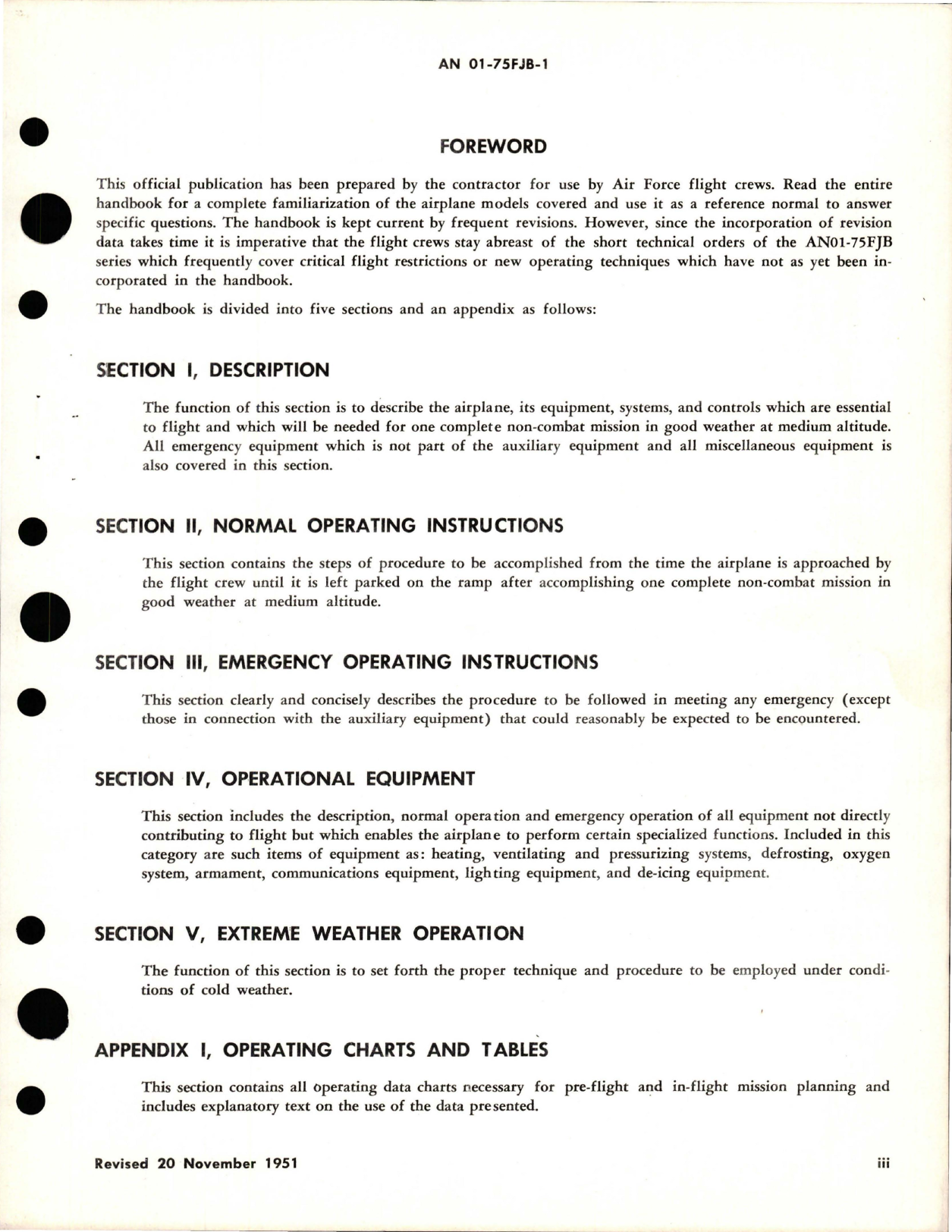 Sample page 5 from AirCorps Library document: Flight Operating Instructions for F-80B, F-80C, and TV-1