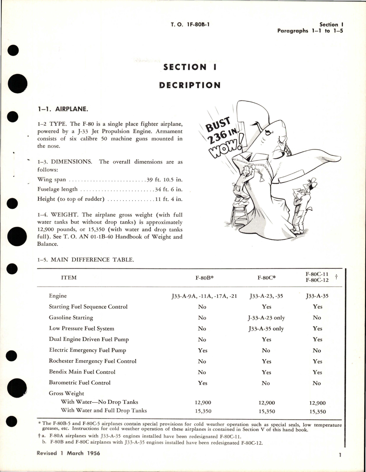 Sample page 7 from AirCorps Library document: Flight Operating Instructions for F-80B, F-80C, and TV-1