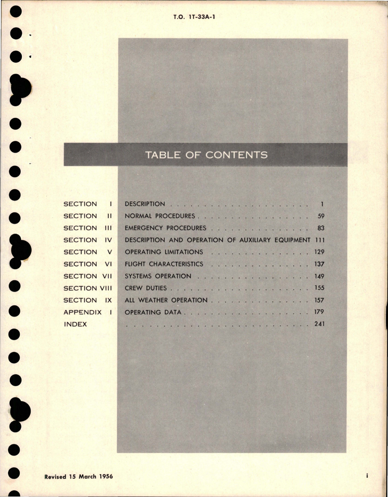 Sample page 5 from AirCorps Library document: Flight Handbook for T-33A and TV-2