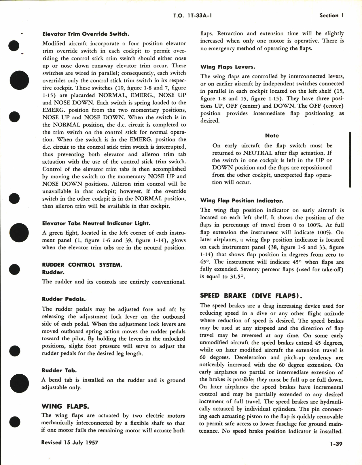 Sample page 9 from AirCorps Library document: Flight Handbook for T-33A and TV-2